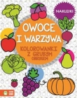 Owoce i warzywa. Kolorowanki z grubym obrysem